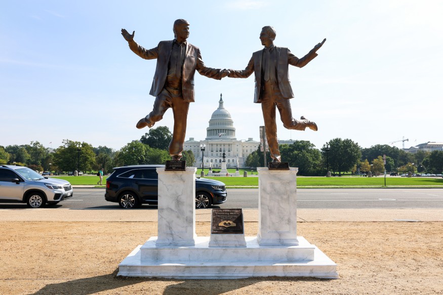 Statue Trump and Epstein Capitol Washington DC