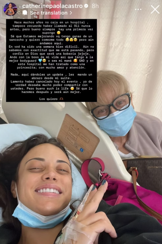 Catherine castro illness