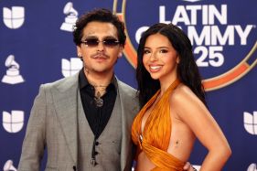Latin Grammys 2025. Christian Nodal and Angela Aguilar tattoos