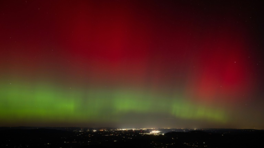 Aurora Borealis at Shenandoah National Park in 2024
