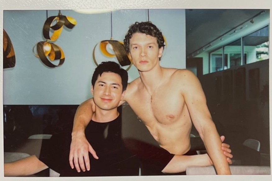 Hudson Williams With Connor Storrie